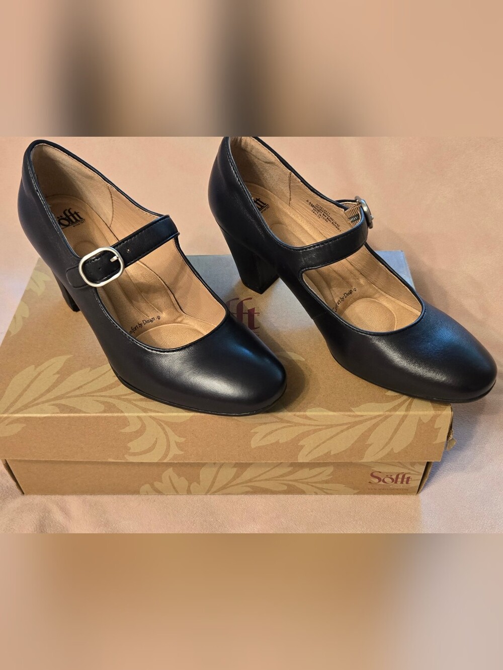 Sofft Navy Blue Mary Jane Shoes Size 9.5 - Picture 13 of 14